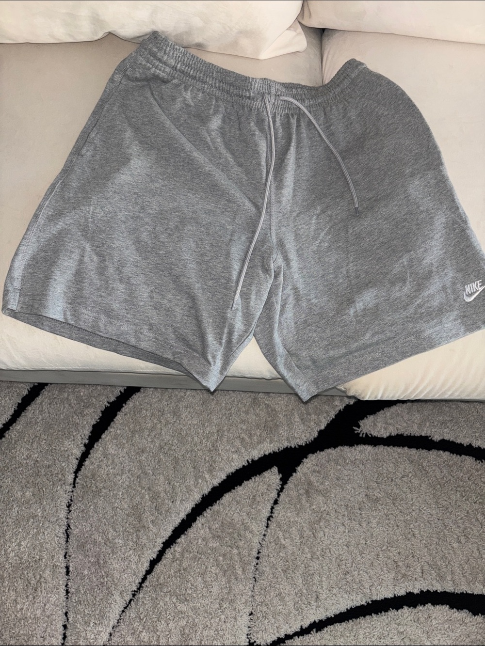 Nike Men's Light Grey Athletic Fleece Shorts